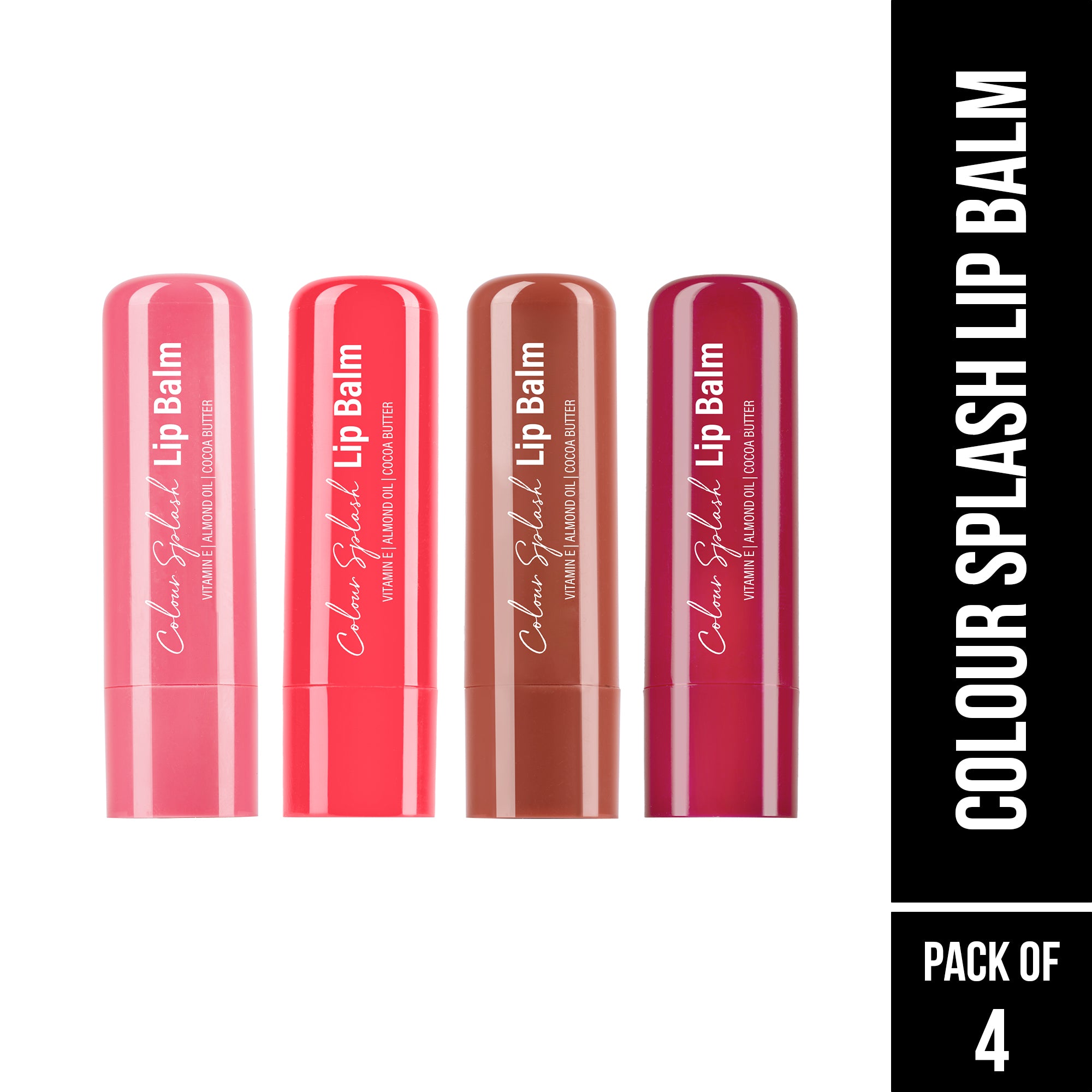 Colour Splash Lip Balm 4-Pack
