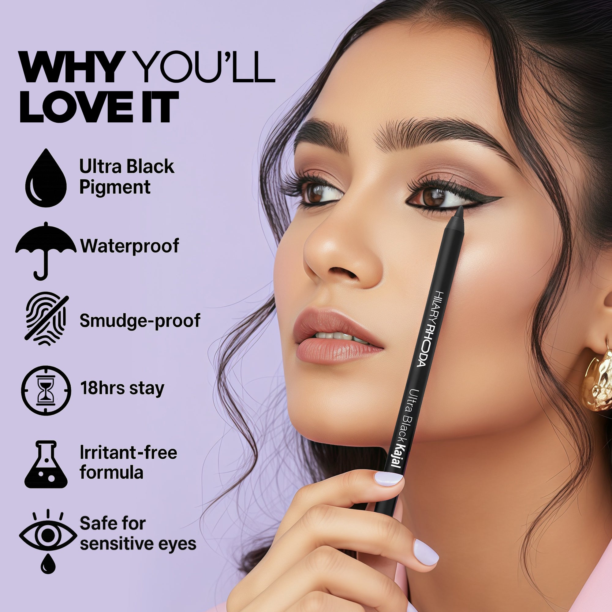 Ultra Black Kajal With Sharpener