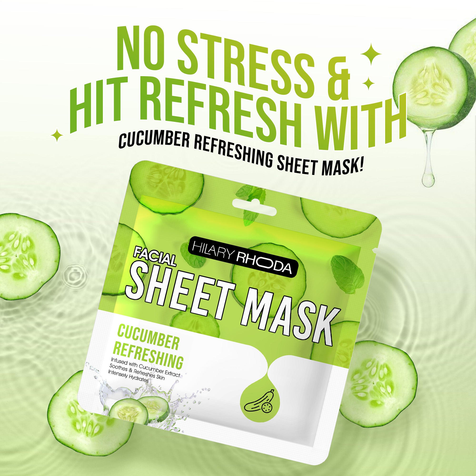 Cucumber Refreshing Sheet Mask (Pack of 2)