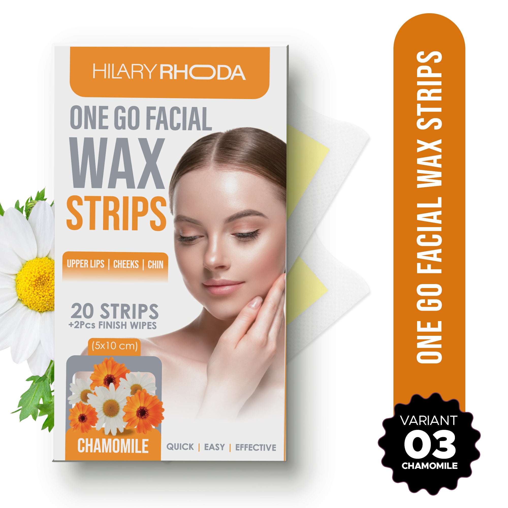 One Go Facial Wax Strips