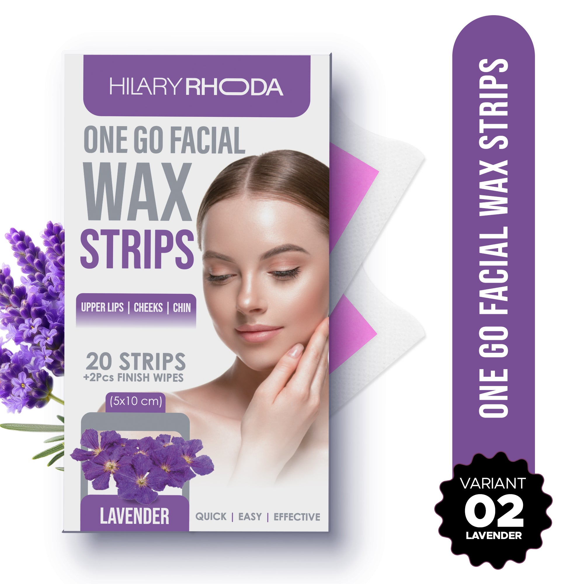 One Go Facial Wax Strips