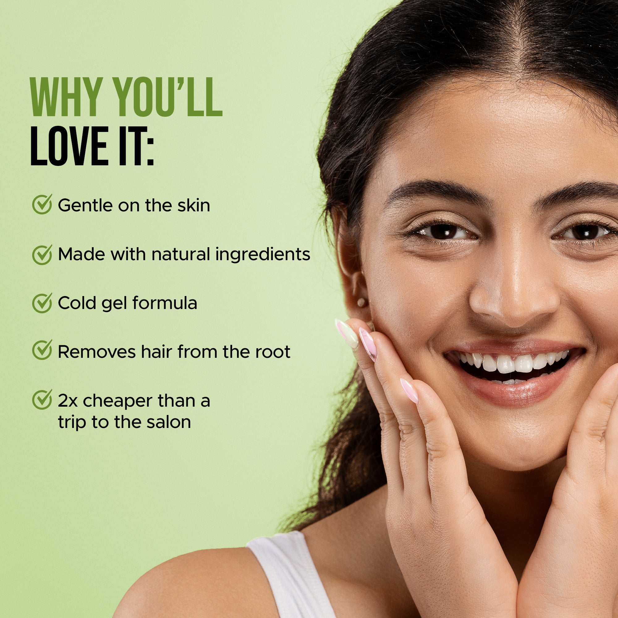 One Go Facial Wax Strips