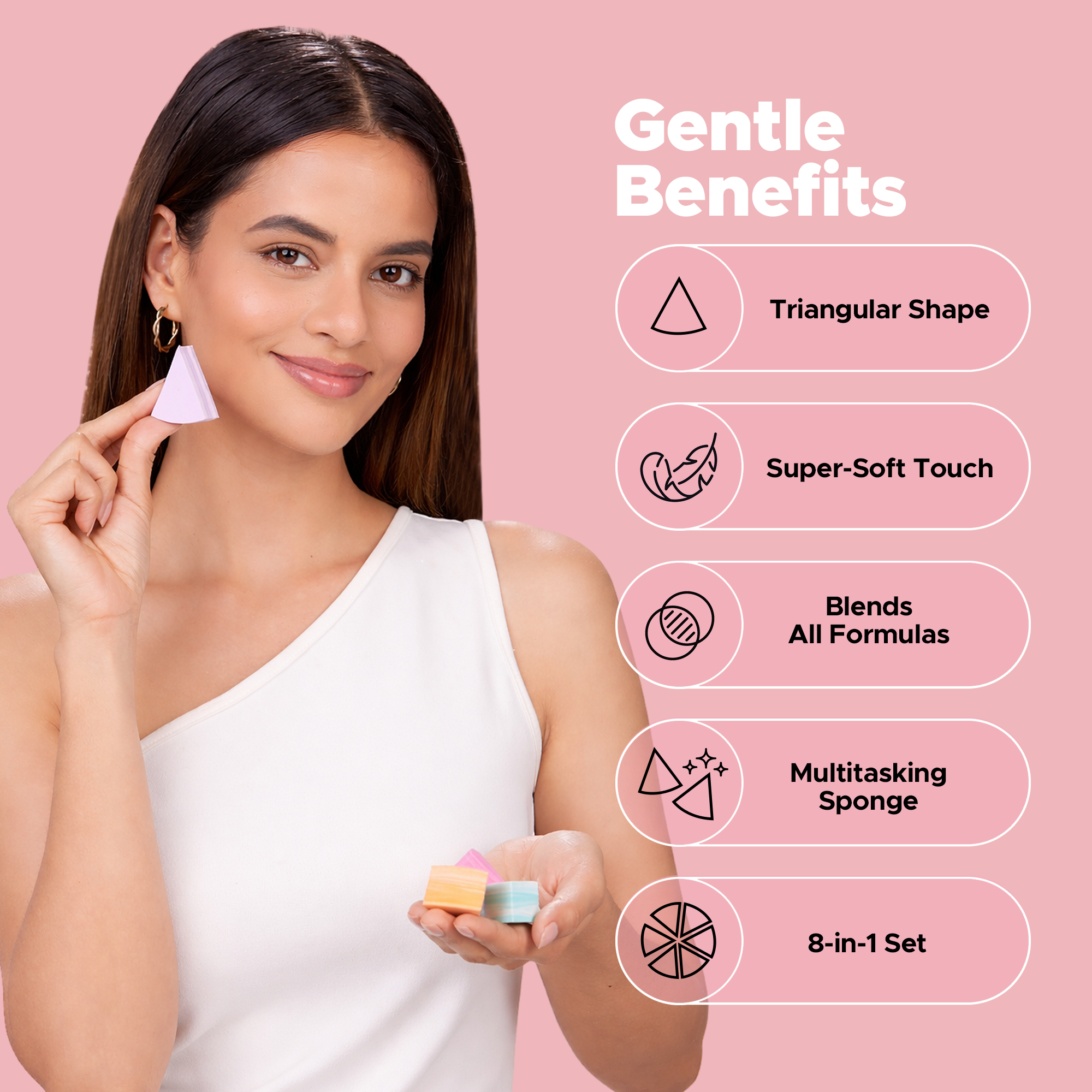 Hilary Rhoda EdgeBlender Makeup Sponge