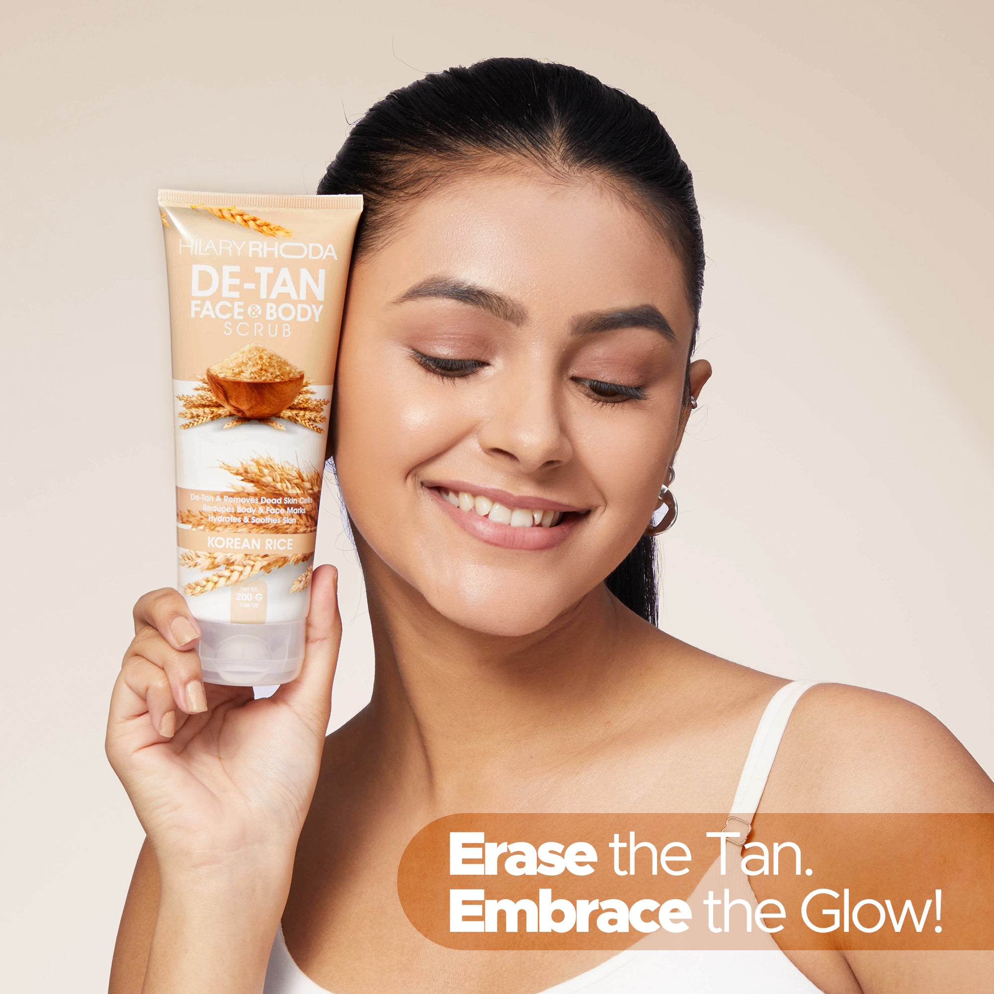 De-Tan Face & Body Scrub - Korean Rice