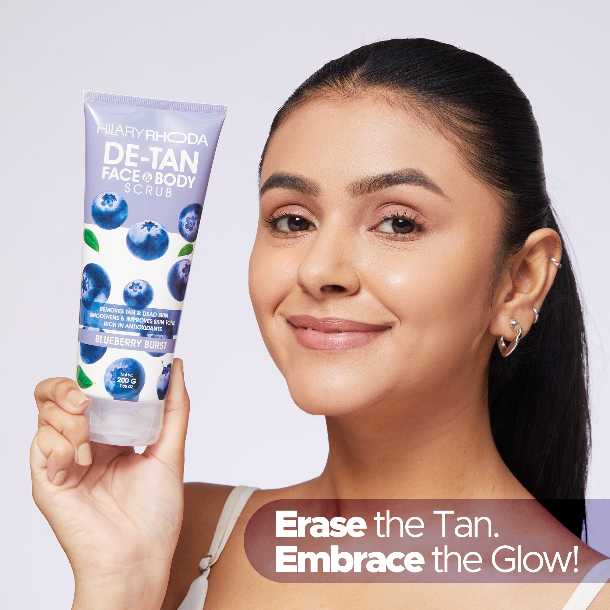 De-Tan Face & Body Scrub- Blueberry Variant