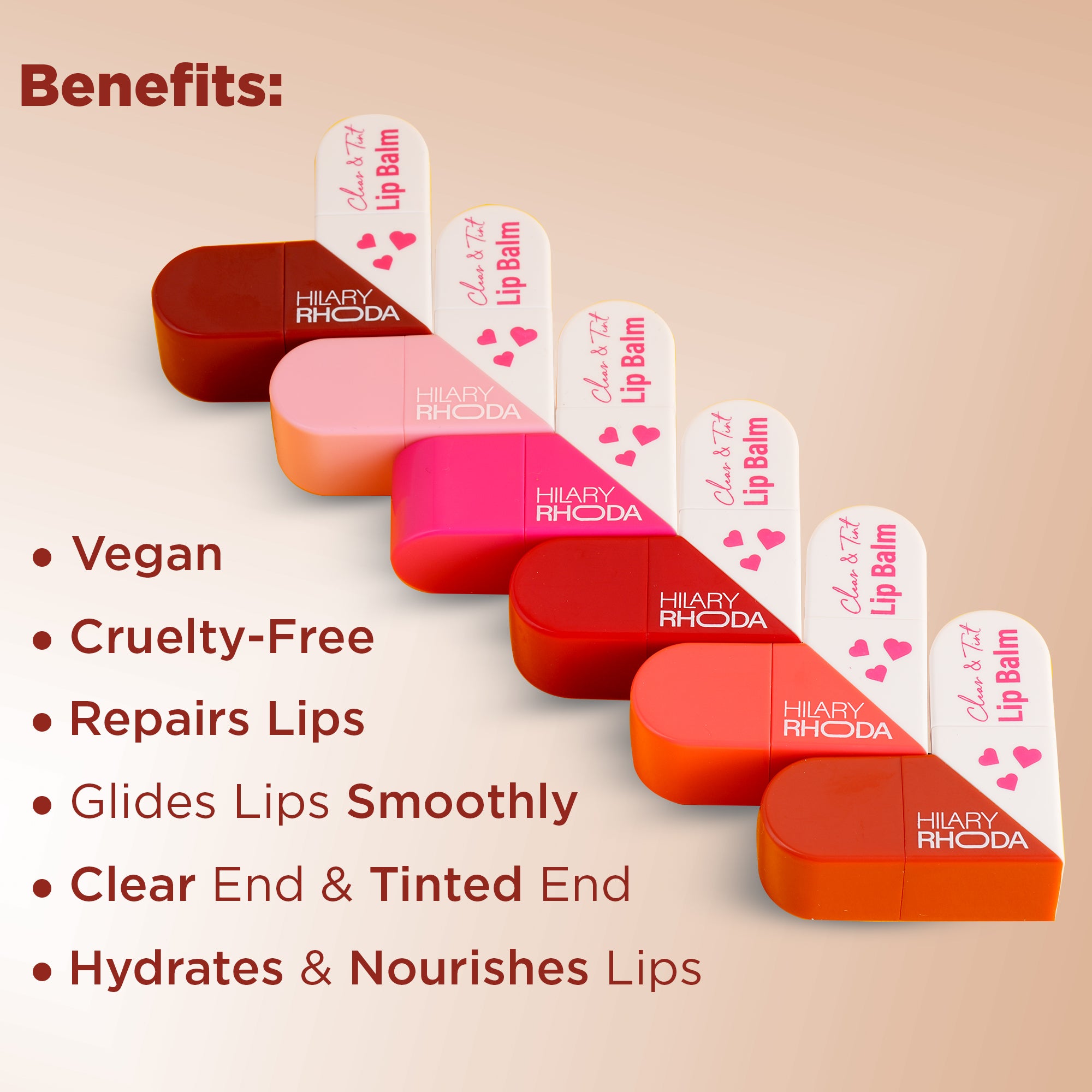 Clear & Tint Lip Balm(Set of 6)