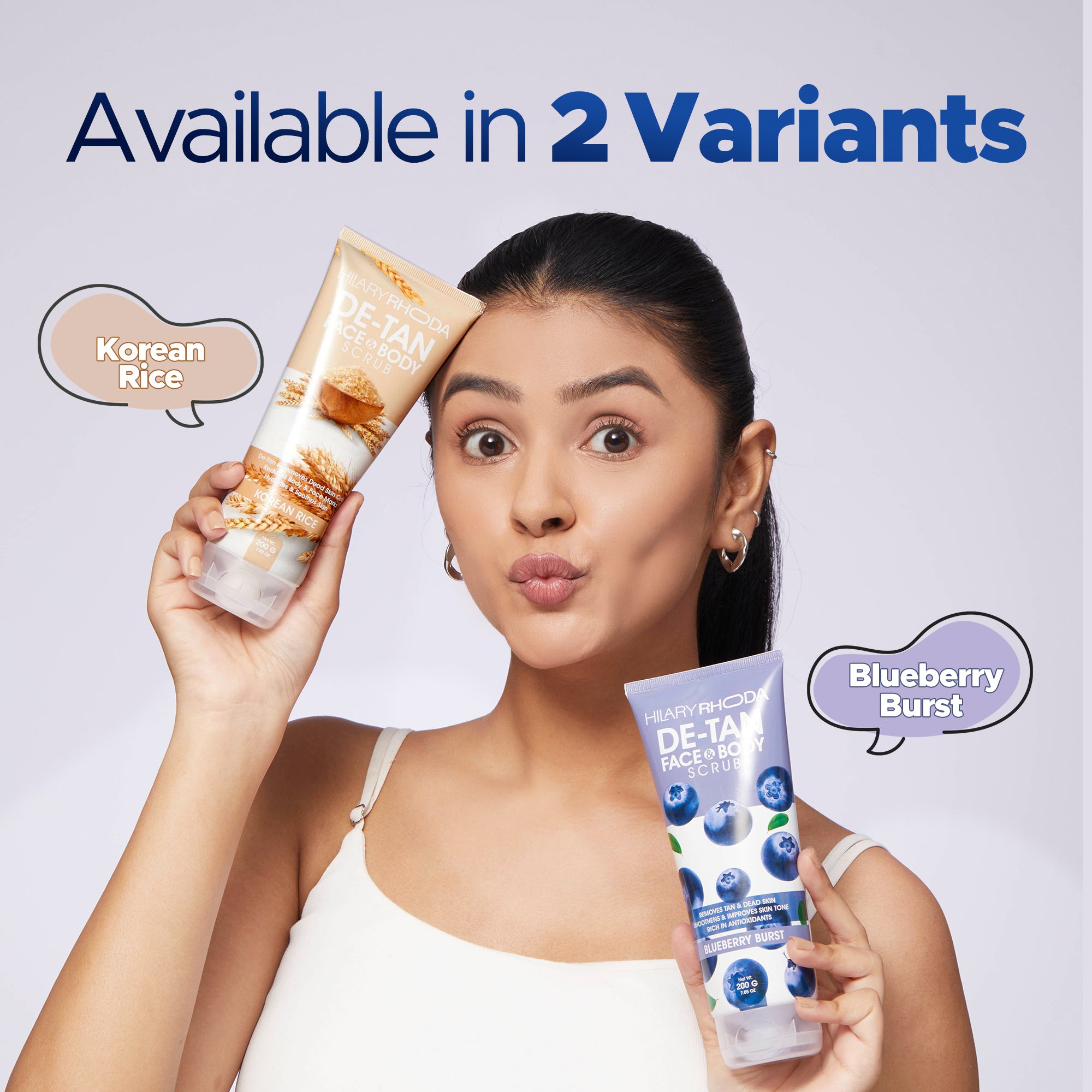 De-Tan Face & Body Scrub- Blueberry Variant