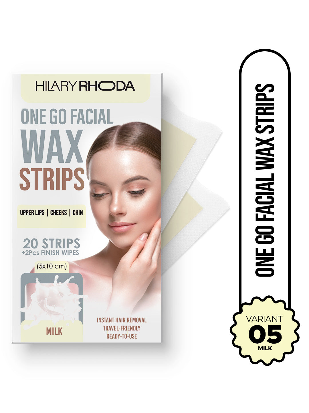 One Go Facial Wax Strips