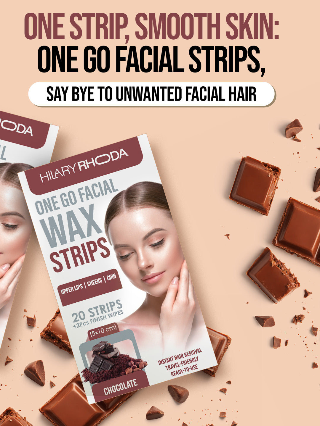 One Go Facial Wax Strips