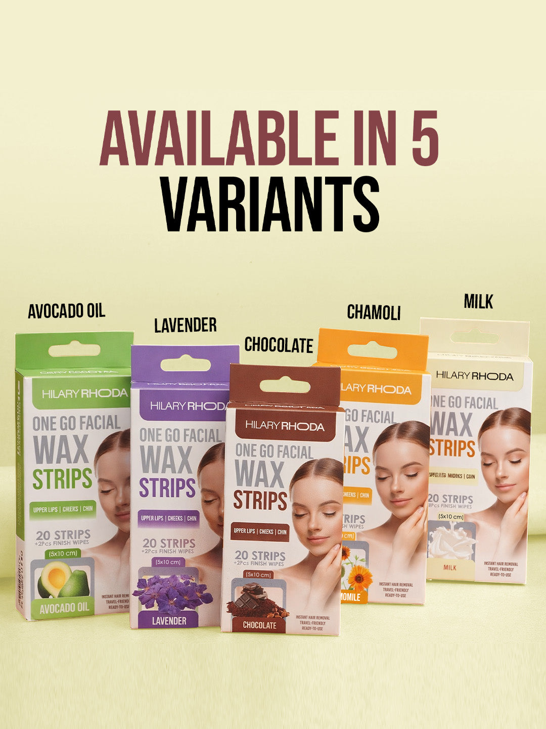 One Go Facial Wax Strips