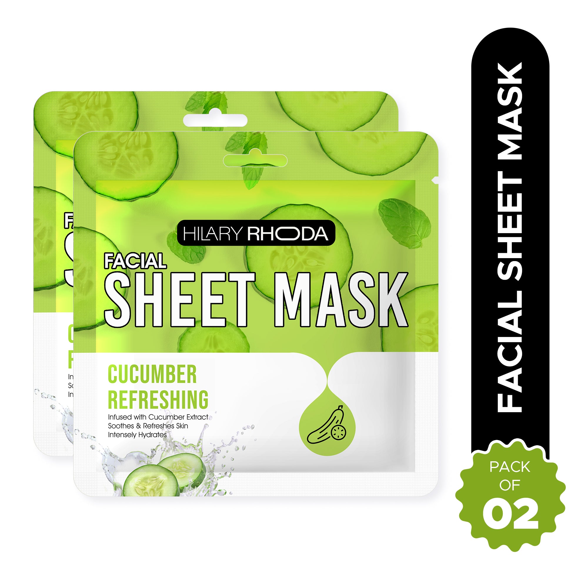 Cucumber Refreshing Sheet Mask (Pack of 2)